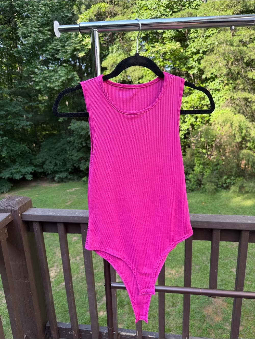 Hot pink bodysuit